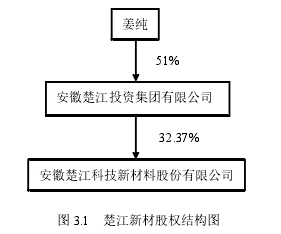 圖 3.1 楚江新材股權(quán)結(jié)構(gòu)圖